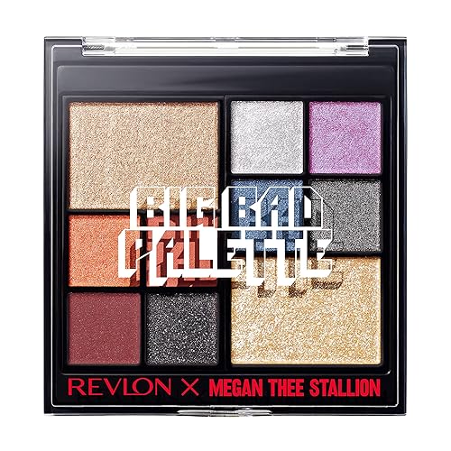 Revlon Eyeshadow Palette, Megan Thee Stallion Eye Makeup, Creamy Pigmented in Blendable Matte & Pearl Finishes, Big Bad, 001, 0.37 oz Beauty & Personal Care REVLON