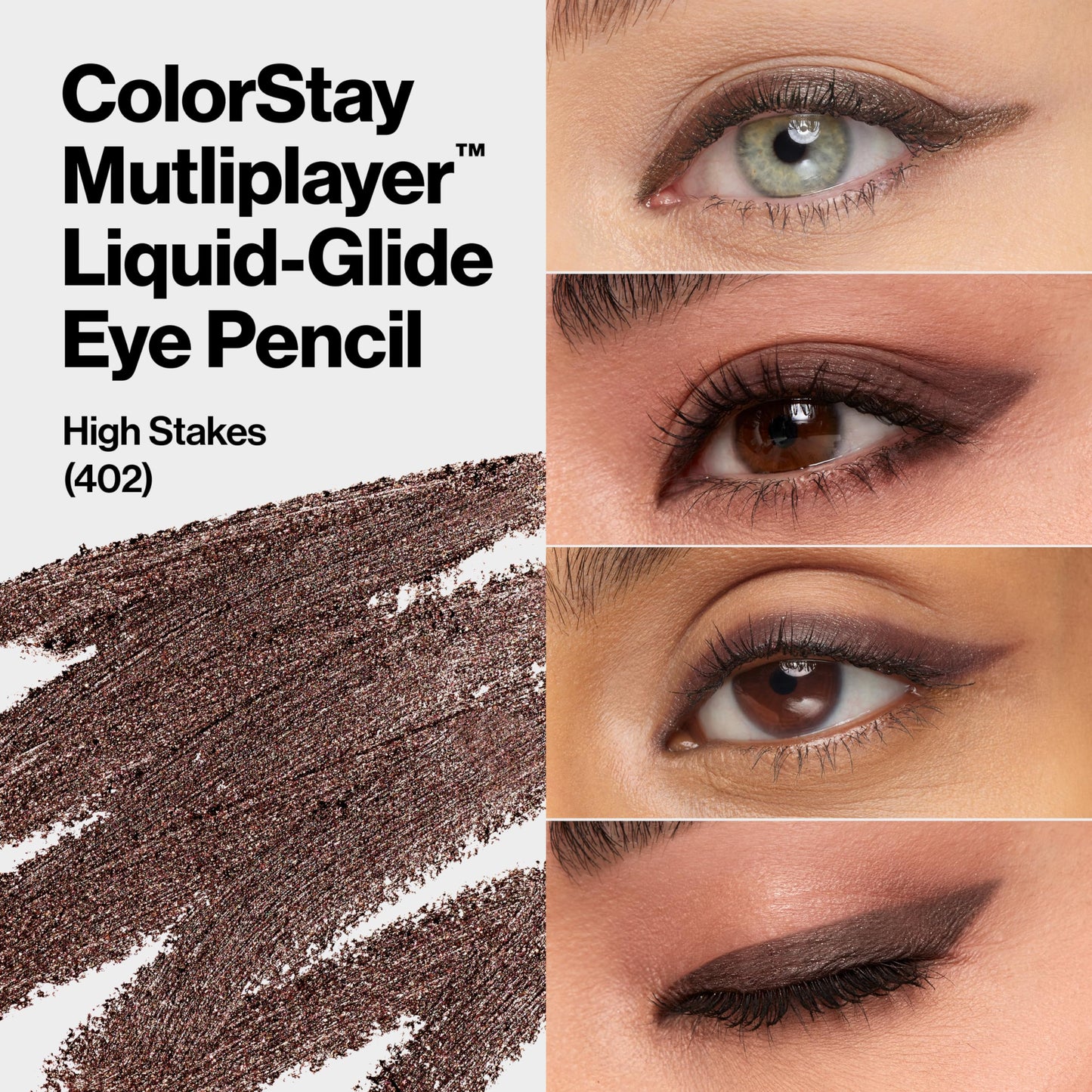 REVLON ColorStay Multiplayer Liquid-Glide Eye Pencil, Multi-Use Makeup With Blending Brush, Blends Then Sets, Creamy Texture, Waterproof… Beauty & Personal Care REVLON