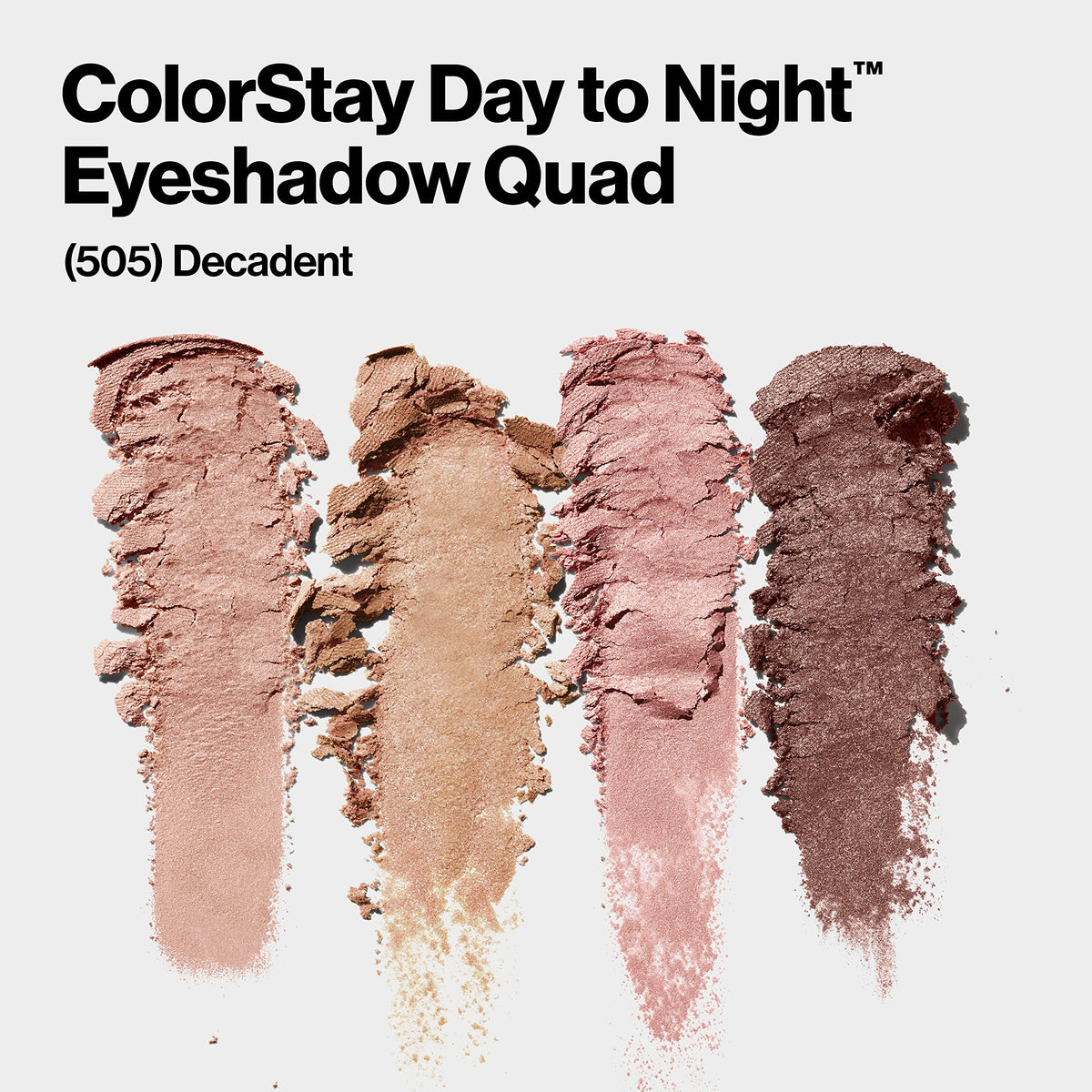 Revlon ColorStay Day to Night Eyeshadow Quad Palette with Transitional Shades, Stocking Stuffer for Her, Buttery Soft Feel, 505 Decadent, 0.16 Oz Beauty & Personal Care REVLON