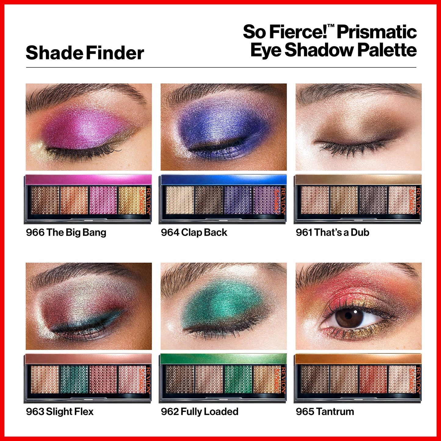 Revlon So Fierce Prismatic Eyeshadow Palette, Eye Makeup, Ultra Creamy Pigmented in Blendable Matte & Pearl Finishes, 962 Fully Loaded, 0.21 oz Beauty & Personal Care REVLON