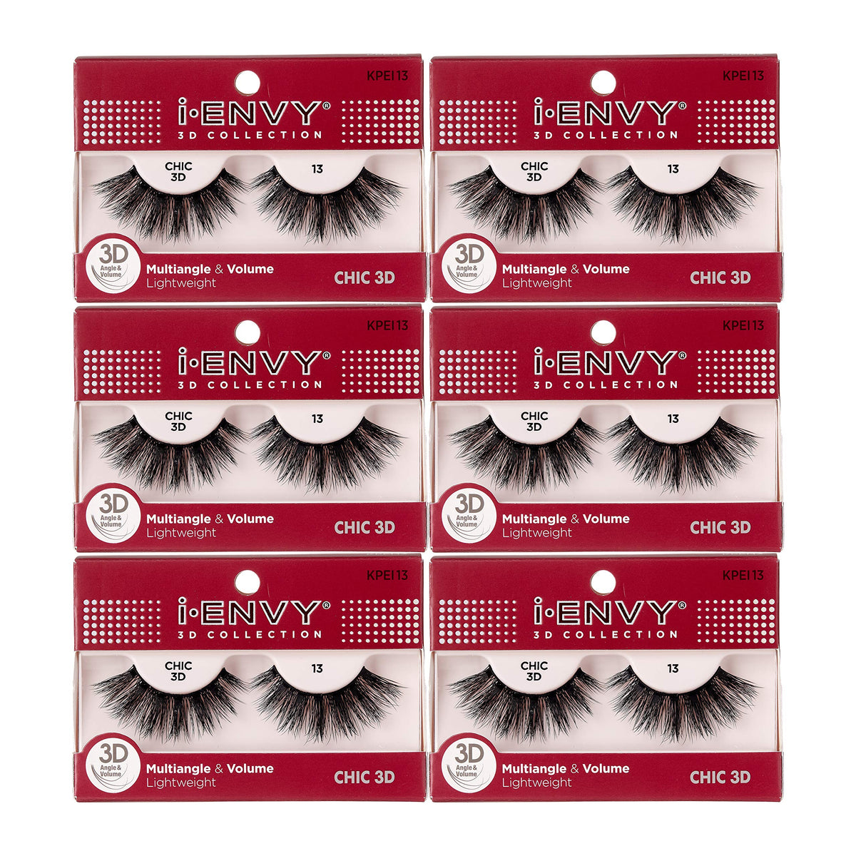 i-Envy 3D Glam Collection Multi-angle & Volume (6 PACK, KPEI13) Beauty & Personal Care i•ENVY