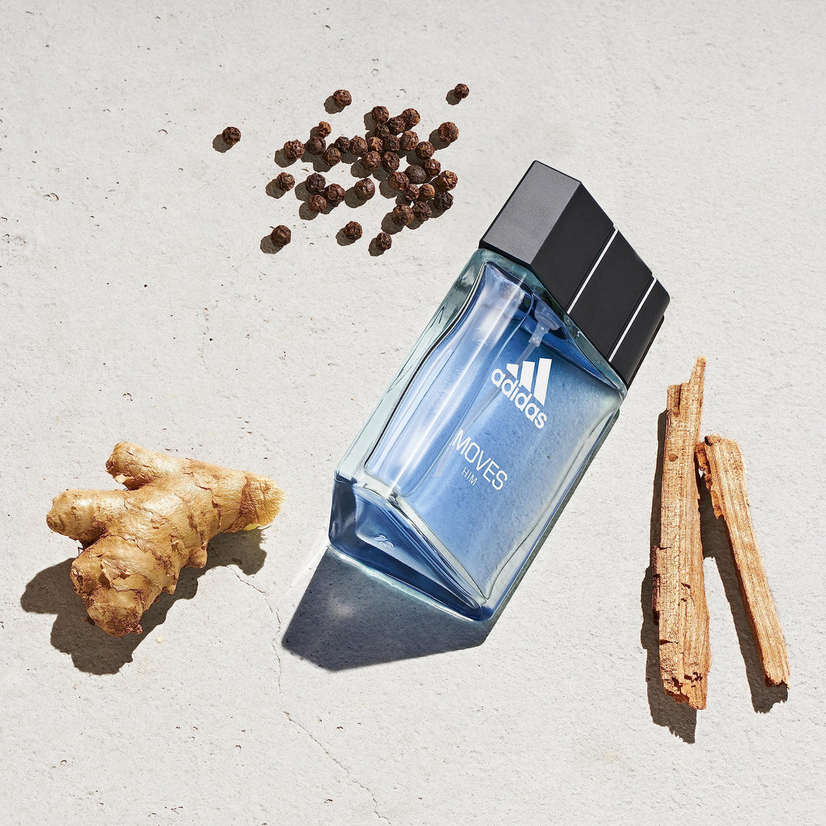 Adidas Moves Him Eau de Toilette 1 fl oz (Pack of 1), Notes of Green Apple, Cedarwood, Musk, Men's Fragrance, Long Lasting, Sporty Fragrance, Travel Beauty & Personal Care adidas