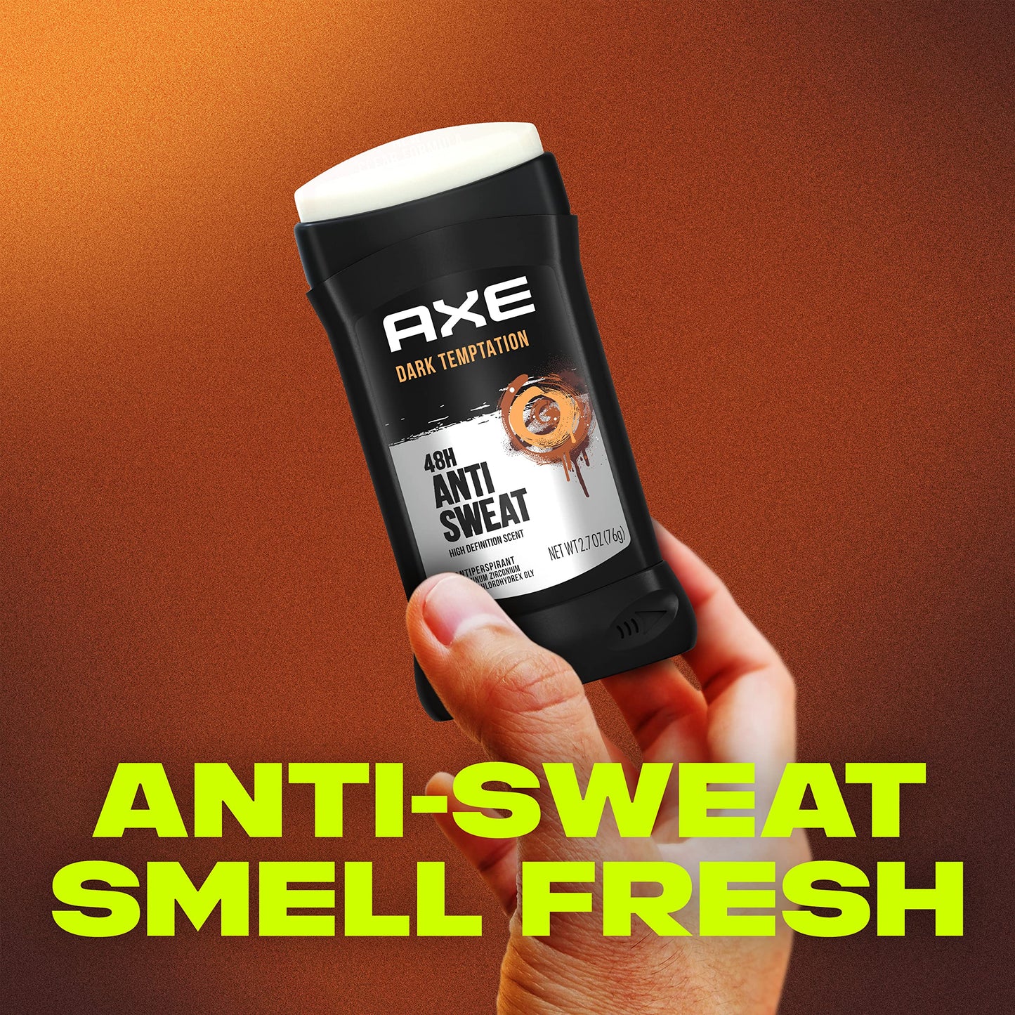 AXE Antiperspirant Stick For Men For Long Lasting Freshness Dark Temptation All Day Fresh Scent 48 Hour Anti Sweat Mens Deodorant 2.7oz 4 Count Beauty and Personal Care AXE