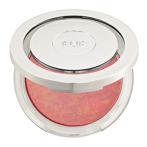 PÜR MINERALS Blushing Act Skin Perfecting Powder in Pretty in Peach, Satin Matte Finish, Buildable Coverage, Cruelty Free, 0.28 Oz Beauty & Personal Care PÜR MINERALS