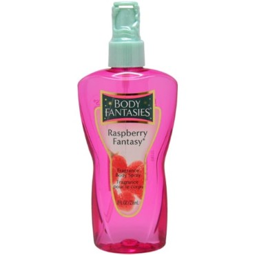 Body Fantasies Body Spray for Women, Raspberry Fantasy Fragrance, 8 Ounce