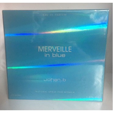 Merveille Blue 3.4 oz. Eau De Perfume Spray Women By Johan B