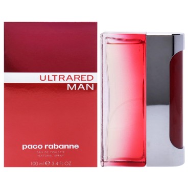 Ultrared By Paco Rabanne For Men Edt Spray 3.4 Oz