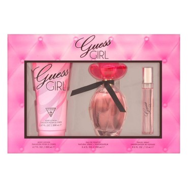 GUESS Girl 3 Pc Gift Set 3.4oz EDT Spray, 0.5oz EDT Spray, 6.7oz Body Lotion GIFTSET