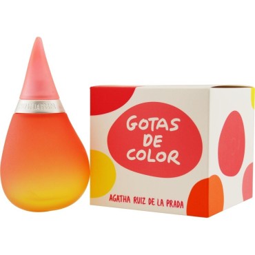 Agatha Ruiz De La Prada Gotas De Color Eau de Toilette Spray, 3.4 Ounce