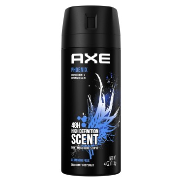 AXE Body Spray Deodorant Phoenix for Long Lasting Odor Protection Deodorant for Men Formulated Without Aluminum 4.0 oz