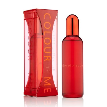 Colour Me Red by Milton-Lloyd - Perfume for Women - Chypre Floral Scent - Opens with Freesia, Peony, and Bergamot - Blended with Jasmine - For Extraordinary, Elegant Ladies - 3.4 oz EDP Spray
