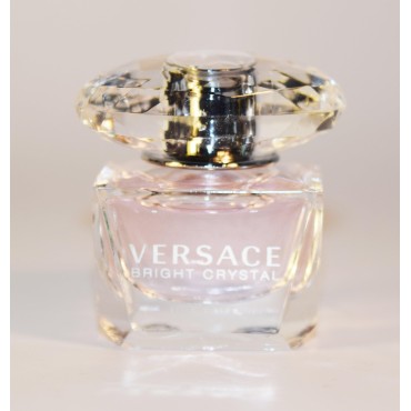 Versace Bright Crystal For Women Miniature Collectible 0.17 oz EDTBottle OnlyFree Name Brand Sample-Vials With Every Order