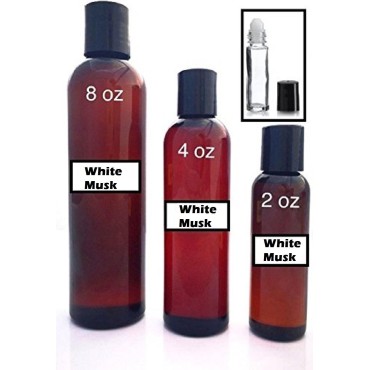 Pure White Musk - Uncut Scented Body Oil - Unisex Fragrance for Men and Women - Best for Refills (8 oz)
