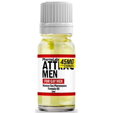 PHERMALABS Attract Men for Gay Men scented pheromone infused pure oil cologne - 10 ml bottle
