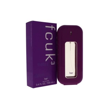 fcuk 3 by French Connection UK 3.4 oz EDT Spray for Women - Pack of 1