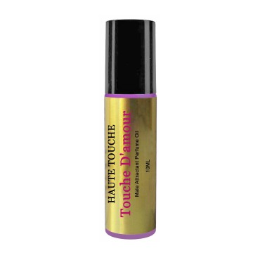 Touche D'amour Perfume for Women. An Organic Plant Based Infused Stimulant Fragrance to discreetly Attract Men; 10ml Roll On Bottle.