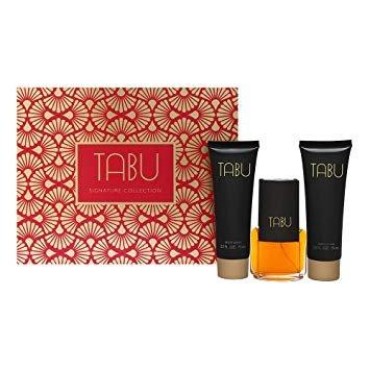 Tabu signature collection body lotion cologne spray and body wash