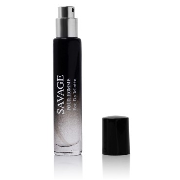 Savage for Men Edt Top notes of Calabrian, Bergamot & Blend of Pepper, Ferrera Lavender & Vetiver Fresh & Woody Fragrance for Everyday Use 0.5 fl Oz (15ml) Bottle for Home & On-The-Go Use Tsa Ready