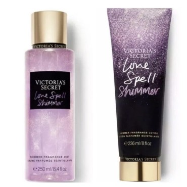 Victoria's Secret Fragrance Body Lotion & Body Mist Set (Love Spell Shimmer)