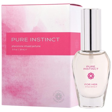Pure Instinct Perfume with Pheromone Infused Essential Oil For Women 0.5 OZ Bottle Help Attract Men Opposite Sex