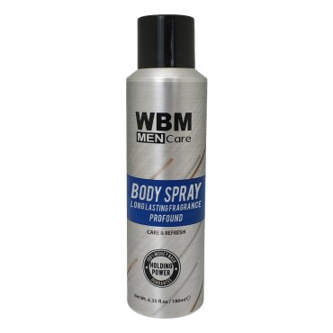 WBM Men Care Body Spray |Care & Fresh| Powerful Fragrance With Mint And Rosemary- 6.35 fl oz