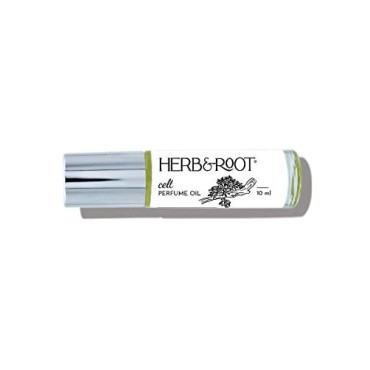 Oakmoss and Sandalwood Rollerball Cologne for Men, Women, Unisex, Green Earthy Aromatic Scent, Celt by Herb and Root, 10 ml