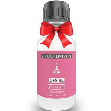 VIROCHEMISTRY Pheromones For Women (DESIRE) - Elegant, Ultra Strength Organic Fragrance Body Perfume Oil 15mL Concentrate [Human Grade Pheromones to Attract Men]