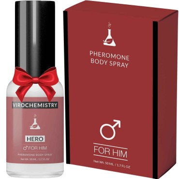 Pheromones to Attract Women for Men (Hero) Body Spray - Bold, Extra Strength Human Pheromones Fragrance Body Spray - 50ml (Human Grade Pheromones to Attract Women)