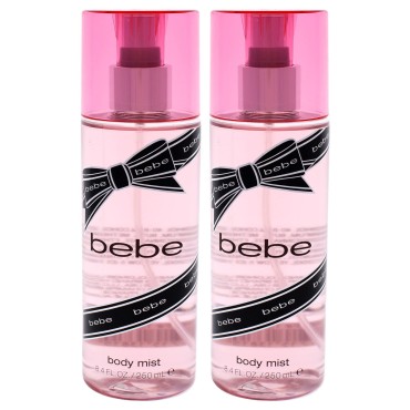 Bebe Bebe Silver Body Mist Women 8.4 oz Pack of 2