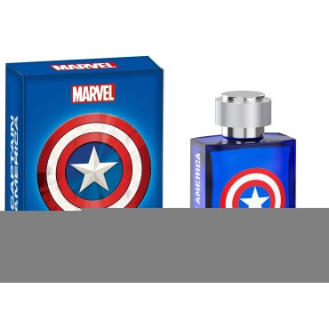 Marvel Captain America, Fragrance, for Men, 3.4oz, 100ml, Eau de Toilette, EDT, Cologne, Spray, Made in Spain, By Air Val International