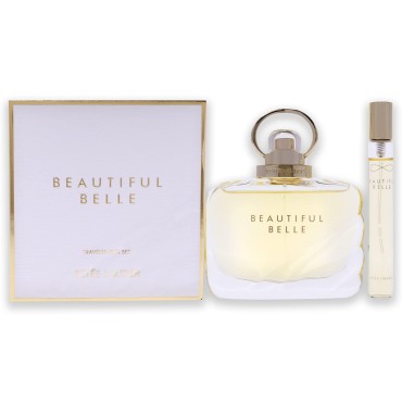 Estee Lauder Beautiful Belle Women 2 Pc Gift Set 1.7oz EDP Spray, 0.25oz Atomizer Travel EDP Spray