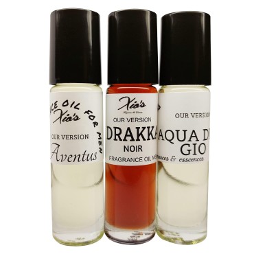 xios Bundle for Men Top 3 Cologne Impressions Best Sellers Fragrances Oils (Affordable Alternative Generic Version) Set of 3 10 ml Roll-on Bottles, We keep you smelling good!