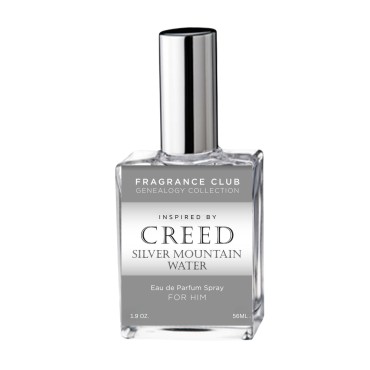 Fragrance Club Genealogy Collection Inspired by Silver Mountain Water 1.9 oz. EDP, Universal fragrance. Our version is a refreshing, uplifting well blended scent.