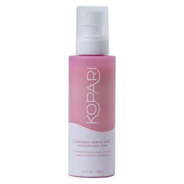 Kopari Coconut Spritz Mist, Hydrating Scented Body Spray, Moisturizing Body Oil Spray with 100% Organic Coconut Oil, Refreshing