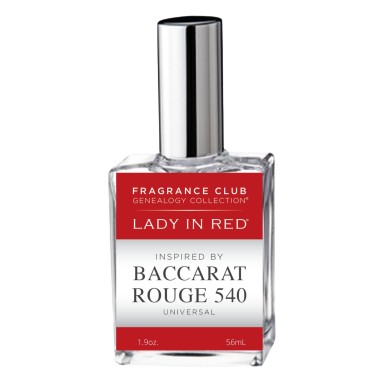 Fragrance Club Genealogy Collection Inspired by Baccarat Rouge 540, 1.9oz. EDP with Orange Oil, Jasmine, Amber Woods. A timeless fragrance for Men or Women