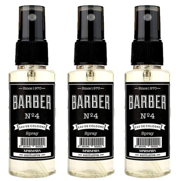 barber marmara Marmara Barber Cologne - Best Choice of Modern Barbers and Traditional Shaving Fans No 4 Green, 50ml x 3 Spray Bottles