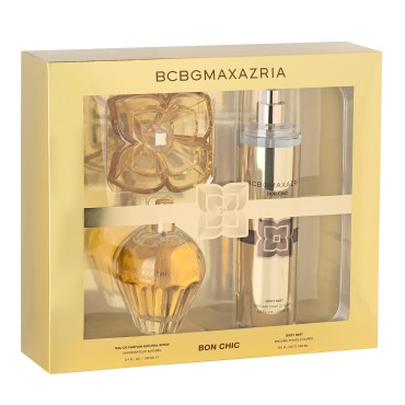 BCBGMAXAZRIA Bon Chic 2 Piece Fragrance Giftset for Women - (3.4oz/100ml EDP Perfume + 8oz/236ml Body Mist)