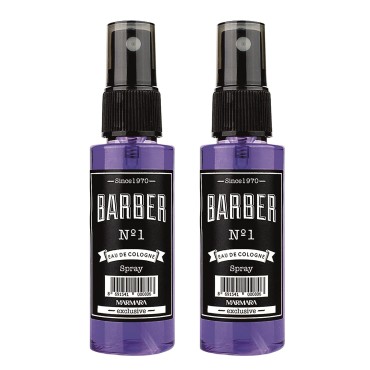Marmara Barber Cologne - Best Choice of Modern Barbers and Traditional Shaving Fans (No 1 Purple, 50ml x 2 Spray Bottles)