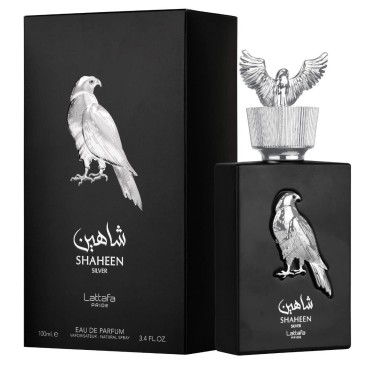 Lattafa Perfumes Shaheen Silver By Lattafa Pride Edp - Eau De Parfum 100ml(3.4 Oz) | Cassis, Bergamot, Rose, Patchouli, Musk, Oakmoss, Amber
