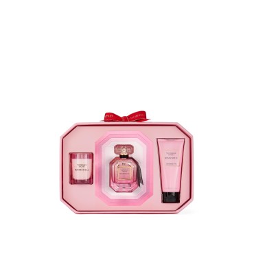 Victoria's Secret Bombshell 3 Piece Luxe Fragrance Gift Set: 1.7 oz. Eau de Parfum, Travel Lotion, & Candle