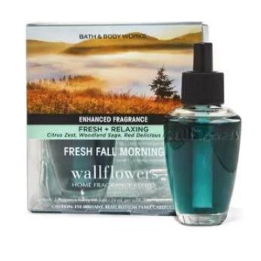 FRESH FALL MORNING Wallflowers Fragrance Refill 0.8 Oz., White, Pack of 1