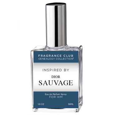 Fragrance Club Genealogy Collection Inspired by Dior Sauvage, 1.9 oz. EDP, Mens fragrance. Our version is a wild, fresh fragrance.