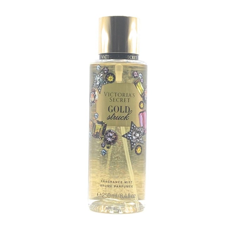 Victoria's Secret GOLD STRUCK Winter Dazzle Fragrance Mists 8.4 Fluid Ounce, 2019 Edition