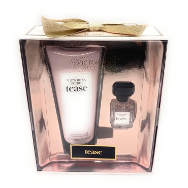 Victoria's Secret Tease Eau de Parfum .25 oz. & Fragrance Lotion 3.4 oz Mini Perfume Gift Set