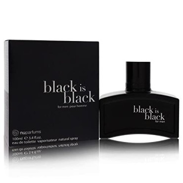 StarSun Depot Black Is Black Cologne By Nu Parfums Eau De Toilette Spray 3.4 oz