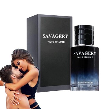 EPANO Savagery Pheromone Men Perfume, 50ml Pheromone Cologne for Men Attract Women, Long Lasting Pheromone Perfume Spray, Men's Romantic Lure Perfume