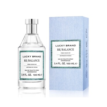Lucky Brand Re/Balance The New Sustainably-Inspired & Harmonious Mood-Evoking Unisex Fragrance For Women & Men, 3.4 Fl Oz EDT Spray (Pack of 1)