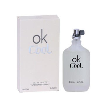 Lomitin Ok So Cool Unisex Perfume 3.4oz/100ml Eau de toilette (Our Impression of C&K One), Natural Spray