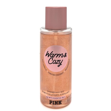 Victoria's Secret Pink Warm & Cozy Shimmer Scented Body Mist 8.4 Fluid Ounce Spray