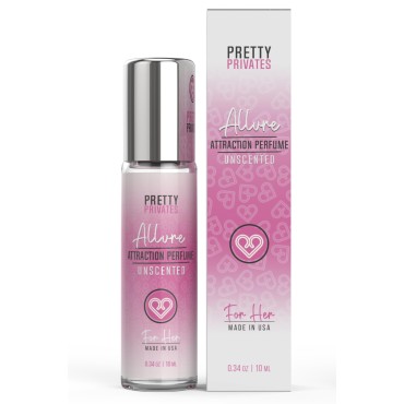Pretty Privates Allure - Unscented Pheromone Perfume For Women To Attract Men - With Pure Pheromones to Enhanced Scents and Blend With Your Signature Fragrance - 0.34 oz (10 mL)